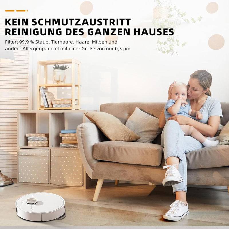 10 Stück Staubbeutel für Dreame L10s Pro Ultra Heat / X40 Ultra Complete Roboter Staubsauger, 3,2L G