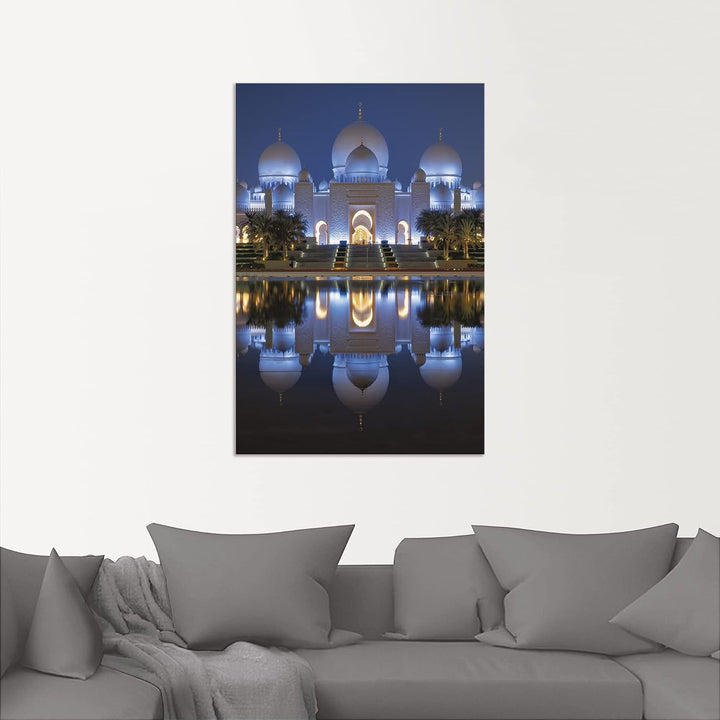 ARTland Wandbild Alu Verbundplatte für Innen &amp; Outdoor Bild 40x60 cm Moschee Scheich Zayid Islam Mus