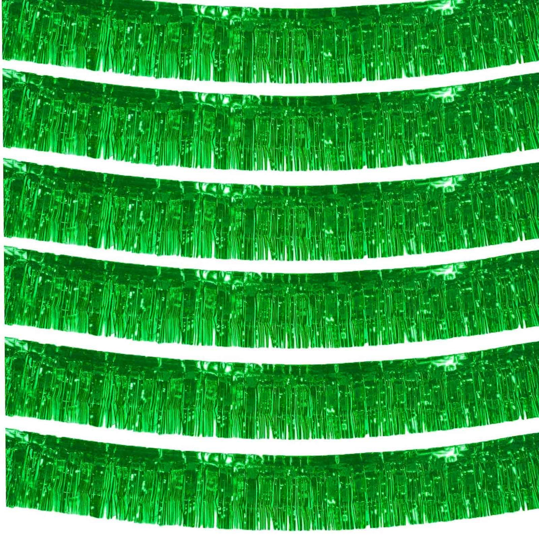We Moment Zone 6-Pakete Grün Fransen Girlande Metallic, Metallic-Folien-Fransengirlande Hängedekorat