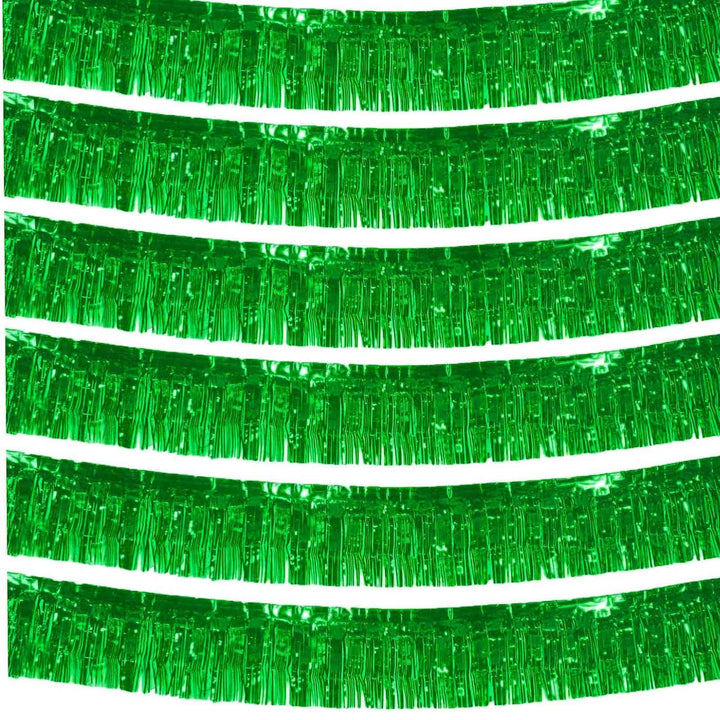We Moment Zone 6-Pakete Grün Fransen Girlande Metallic, Metallic-Folien-Fransengirlande Hängedekorat
