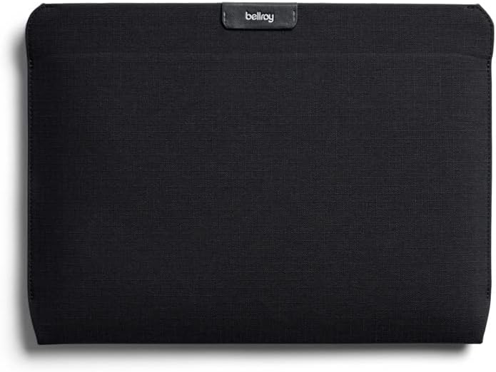 Bellroy Laptop Sleeve (14’’ Laptop, wasserabweisendes recyceltes Gewebe, Magnetverschluss) - Black S