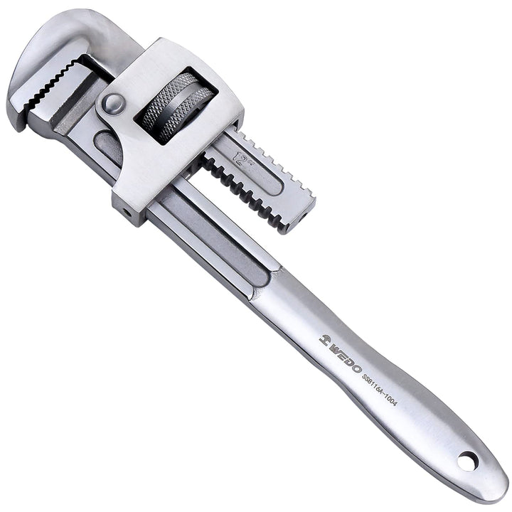 WEDO Einhand-Rohrzange,Edelstahl Rohrzangen,Länge 250mm(10") Zangenschlüssel,Einhandrohrzange,gerade
