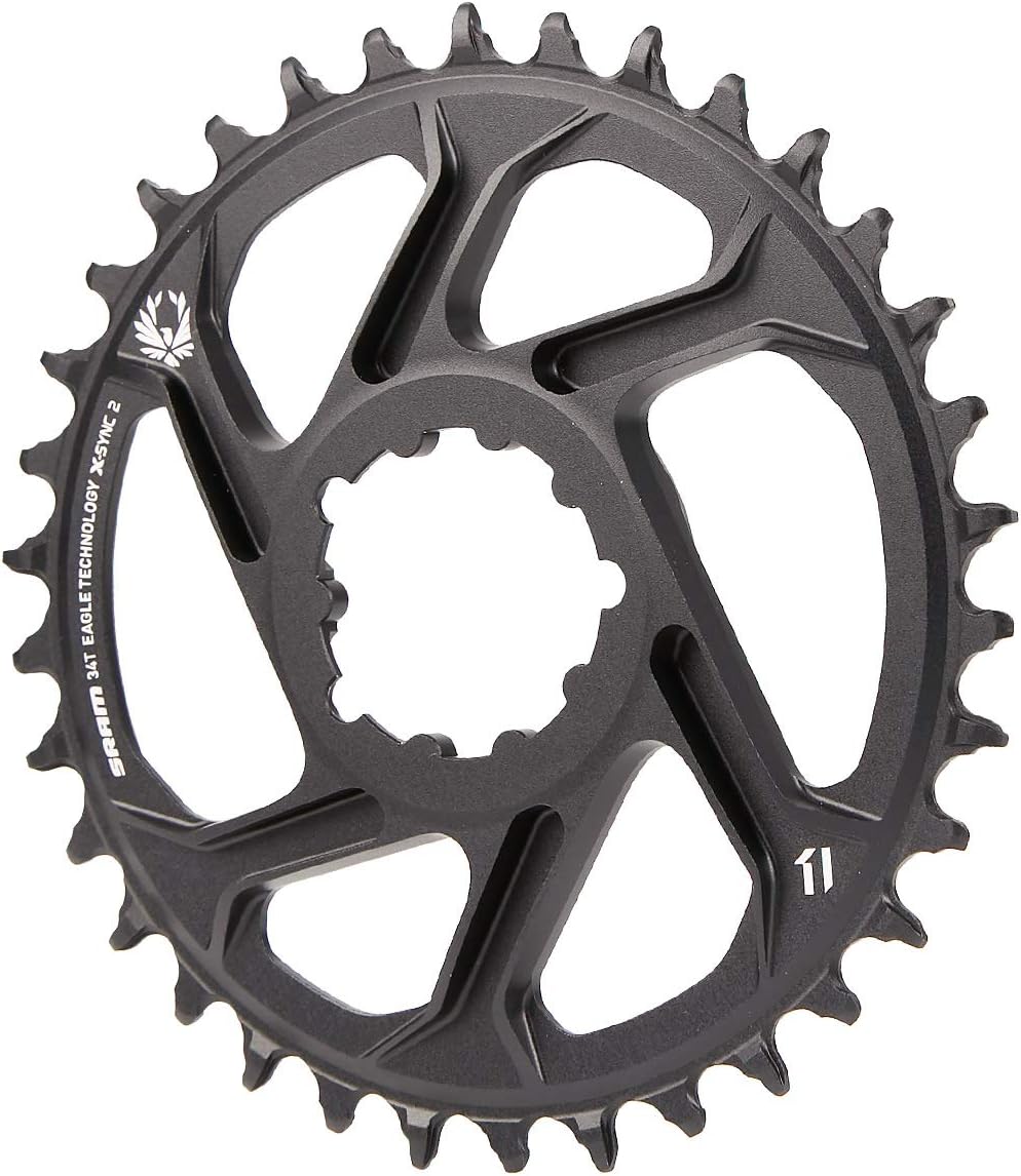 Sram Eagle X-Sync 34T Direktmontage Off-Set Boost Aluminium 12-Fach Kettenblatt - Schwarz, 3 mm Schw