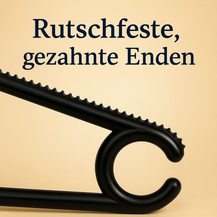 Siluk_ Kleiderbügel Wäschebügel Kunststoff drehbar Wäschebügel aus Kunststoff - Made in UE (25, Schw