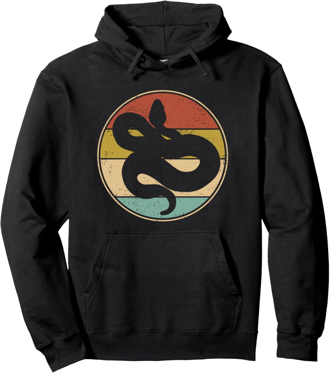 Lustiges Retro Vintage Schlange Terrarium Schlangen Geschenk Pullover Hoodie