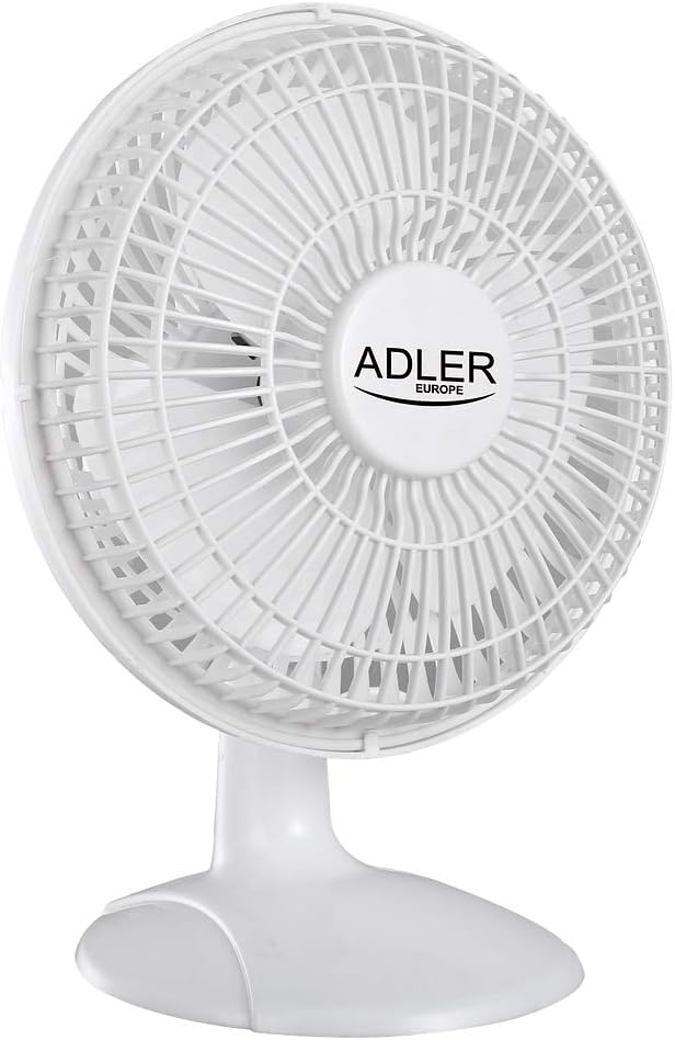 Adler AD 7317 Tischventilator mit Clip, Tragbarer, Klingen Durchmesser 15cm, 2 Geschwindigkeitsstufe