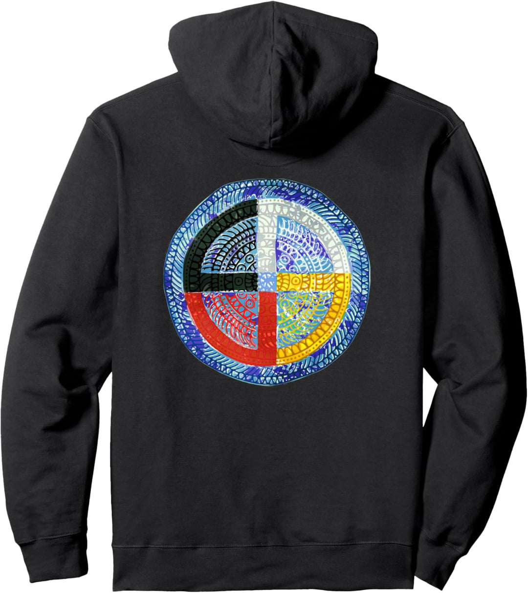 Native American Culture - Medicine Wheel Mandala 2 - Fan Fun Pullover Hoodie