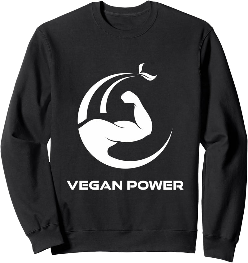 Vegan Power Veganer Vegetarier Muskeln Beast ON Fitness Gym Sweatshirt