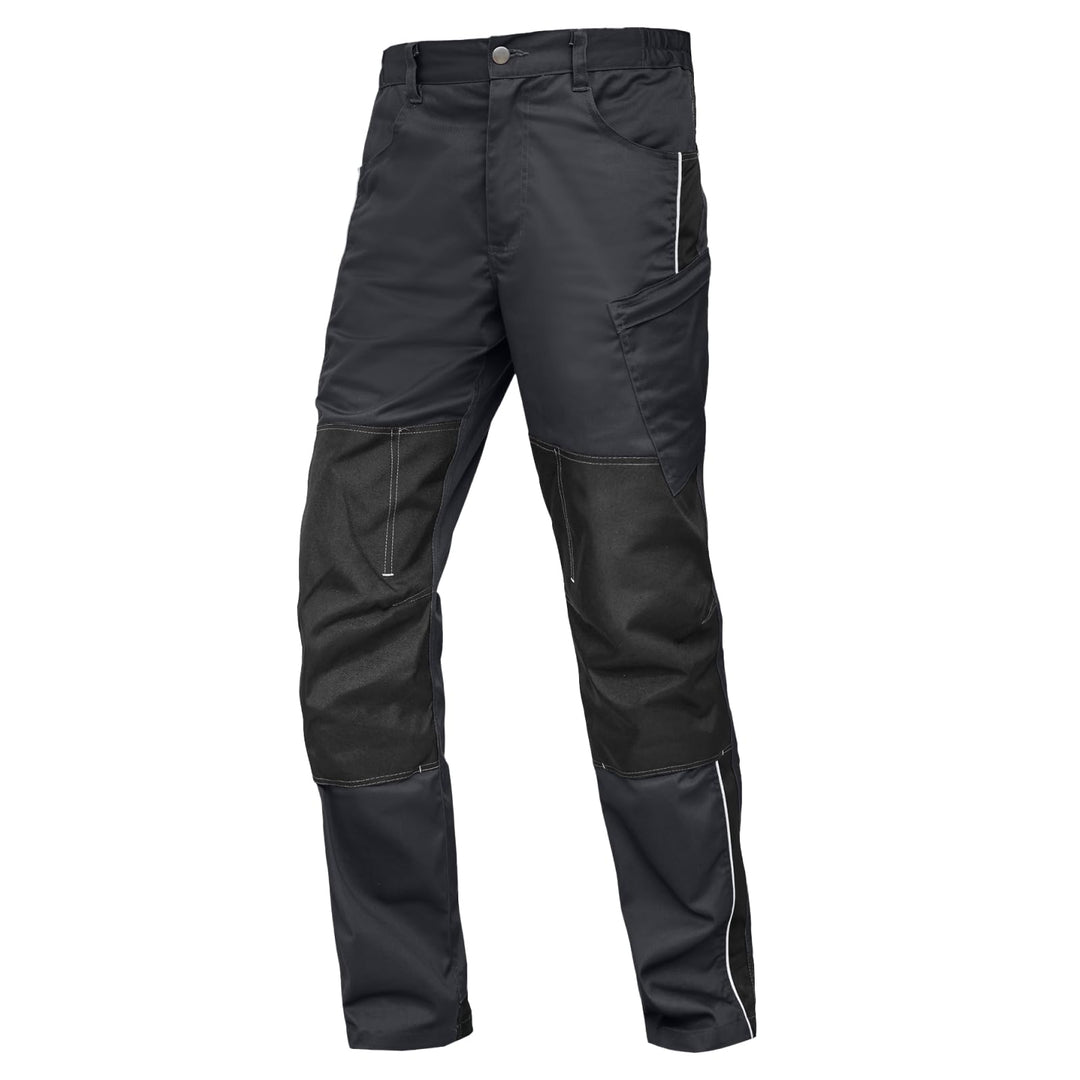 WORK IDEA Herren Stretch-Arbeitshose mit zahlreichen Taschen und Werkzeugtaschen Schwarz 46, Schwarz