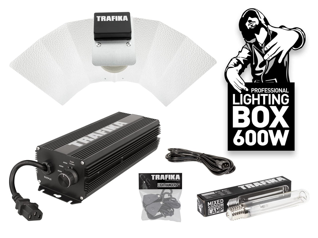 TRAFIKA PFLANZENBELEUCHTUNGS-KIT ELEKTRONISCHES VORSCHALTGERÄT 600W: DIGITALES Ballast 600W + Leucht
