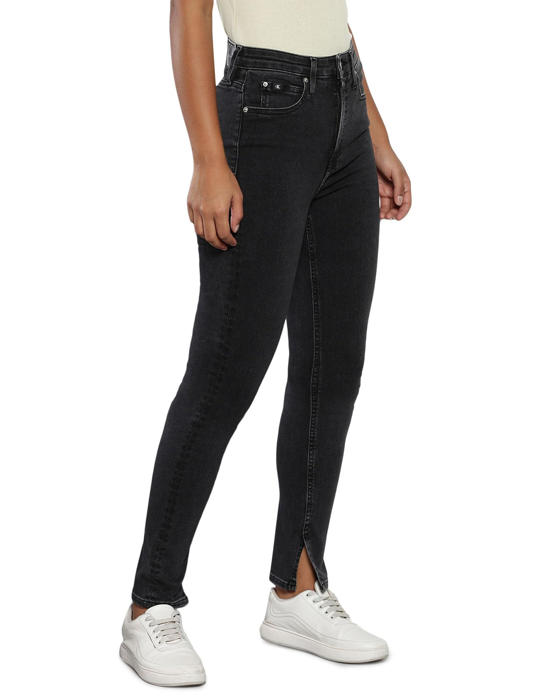 Calvin Klein Jeans Damen Hosen 24W / 30L Denim (Denim Black), 24W / 30L Denim (Denim Black)