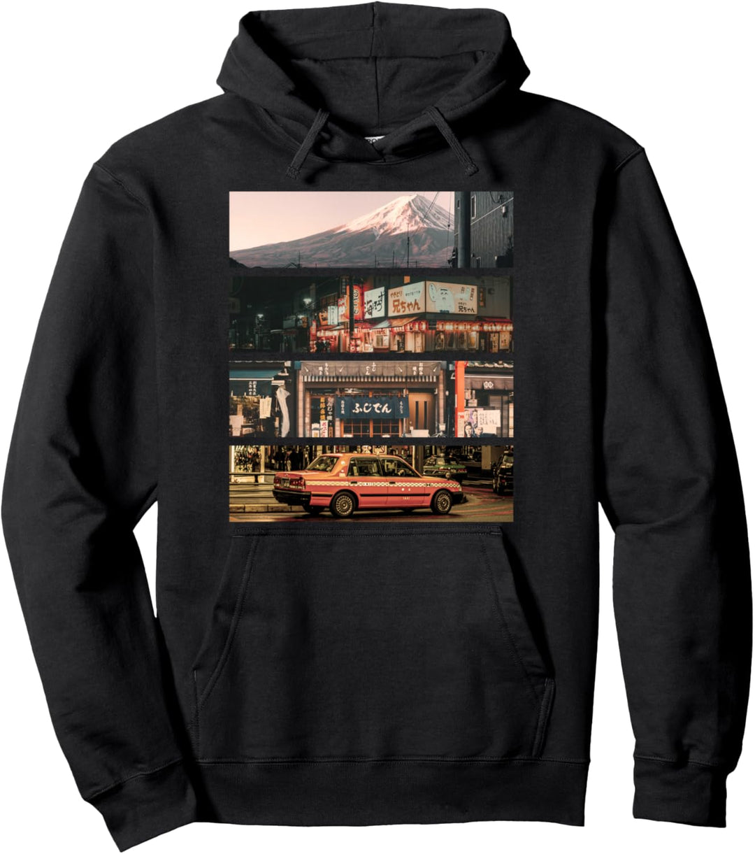 Ästhetischer Stil Vaporwave Japan 80er 90er Tokyo Osaka Pullover Hoodie