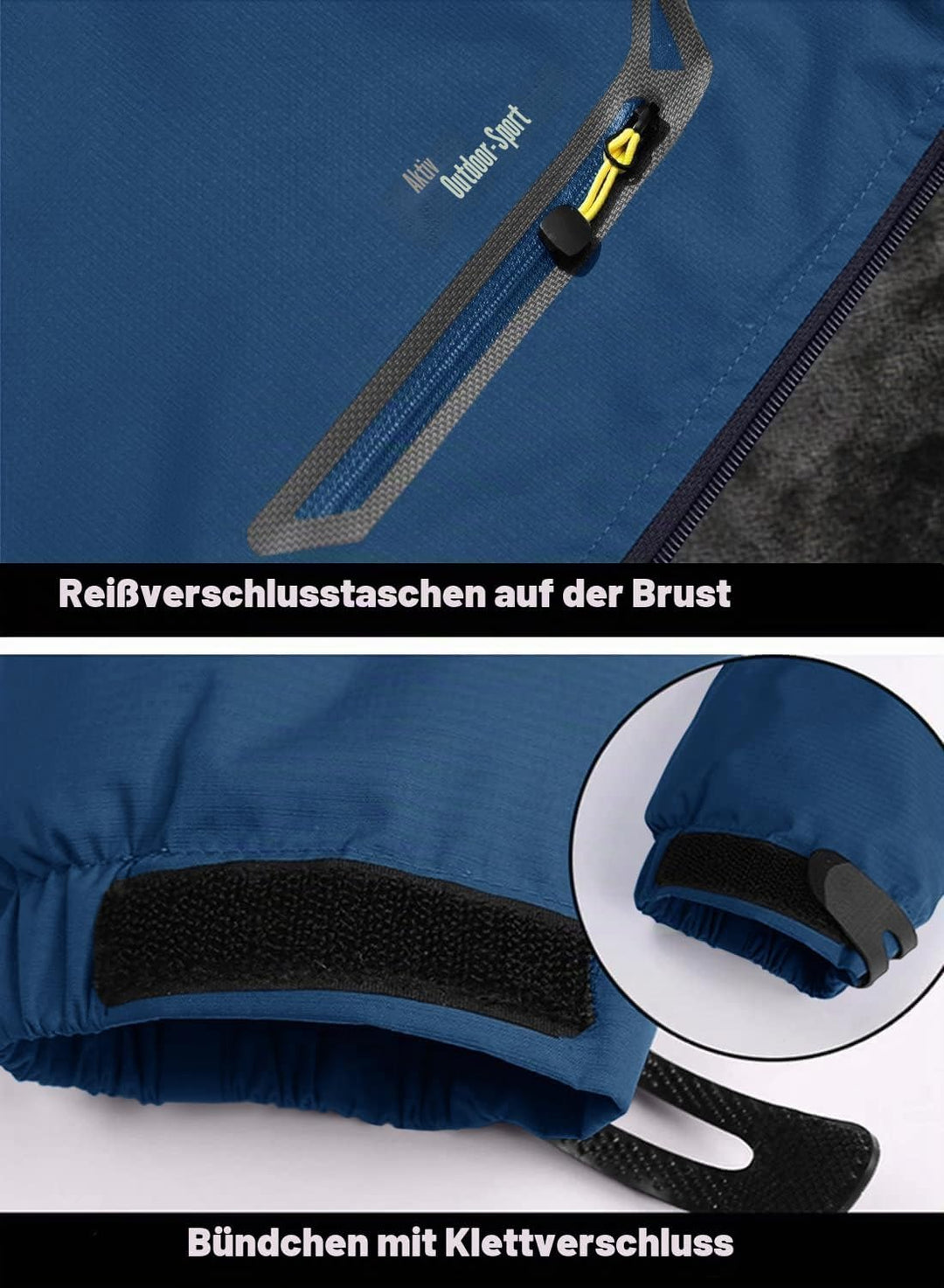 MAGCOMSEN Winterjacke Herren Warm Gefüttert Skijacke Wasserdicht Regenjacke Snowboardjacke Outdoor F