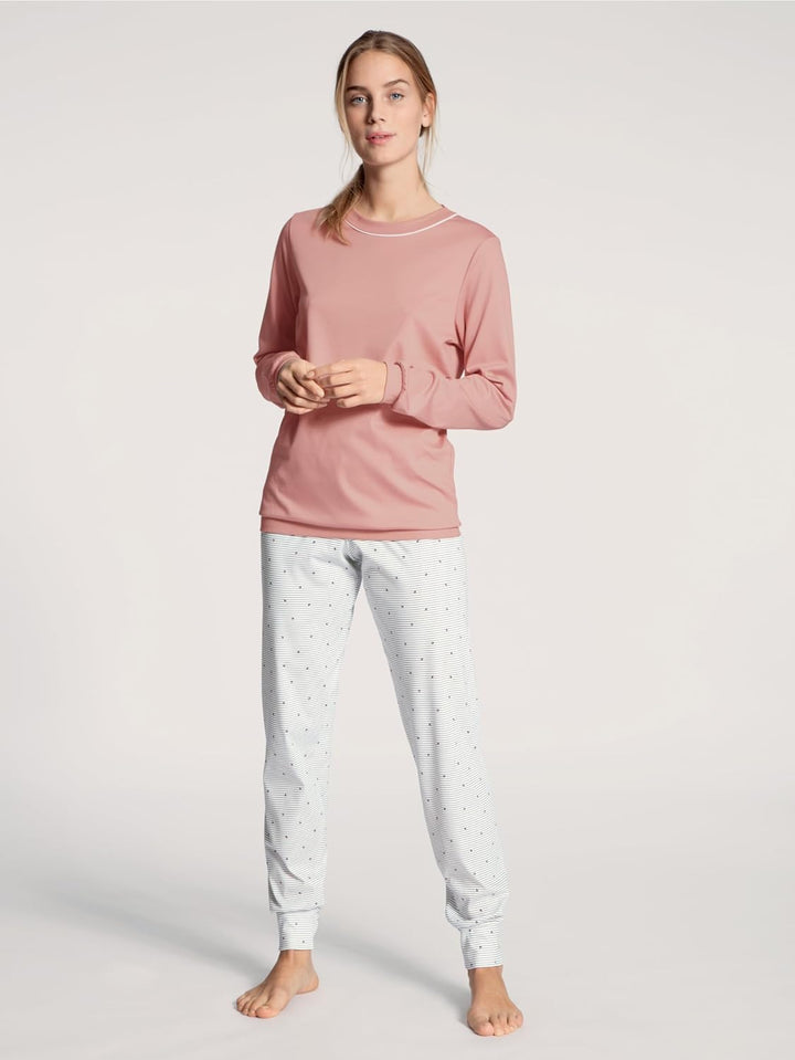 CALIDA Sweet Dreams Bündchen-Pyjama Damen 32-34 Rose Bud, 32-34 Rose Bud