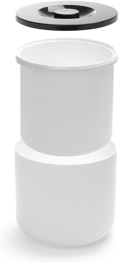 HENDI Eiseimer, BarUp, Doppelwandig, Eisbehälter, Eiskühler, 5L, ø190x(H) 200mm, Polystyren, Weiss,