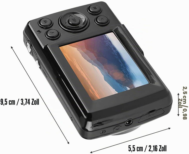 Digitalkamera, Vlogging-Kamera, Kompaktkameras mit 16-fachem Zoom, 16 MP, 720 P, 30 FPS, HD, Tragbar