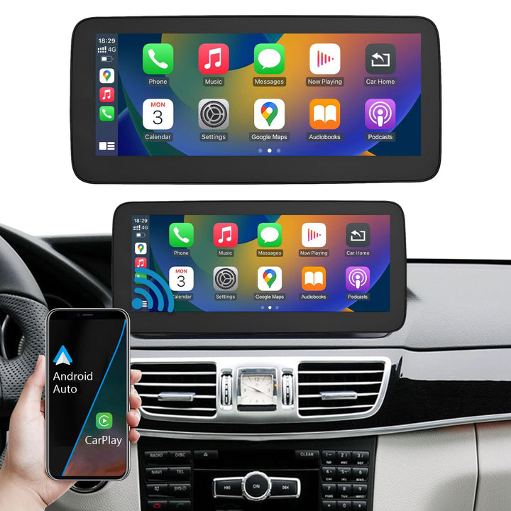 Autoradio 10,25 Zoll Touchscreen mit kabellosem Carplay und Android Auto für 2013-2015 Mercedes Benz
