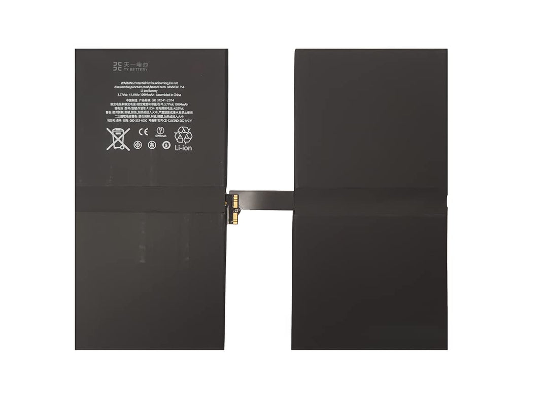 [TY BETTERY] Akku kompatibel mit A1670/A1671/A1821 iPad Pro 12.9 (Zzweite Generation)