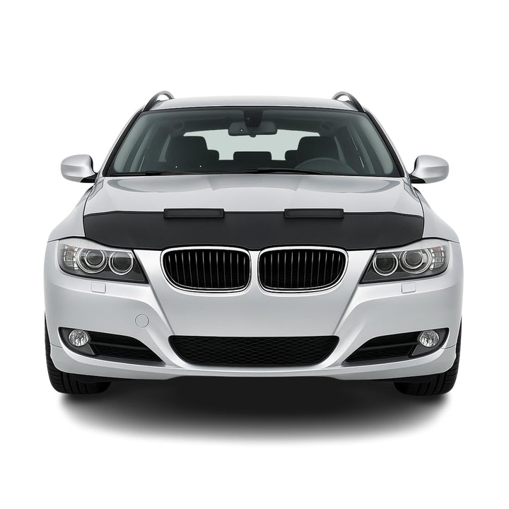 Haubenbra Steinschlagschutz kompatibel mit BMW 3er E90 E91 E92 E93 2008-2011 Schwarz 1 tlg Halb Schw