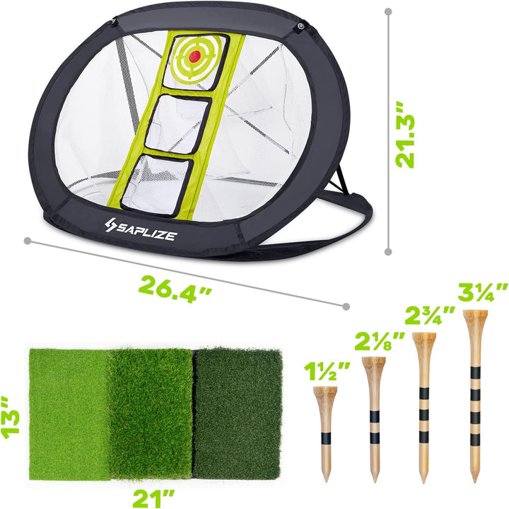 SAPLIZE Ultra-stabiles Golf Chipping Net, Indoor/Outdoor Golfziel Zubehör für Hinterhof Genauigkeit