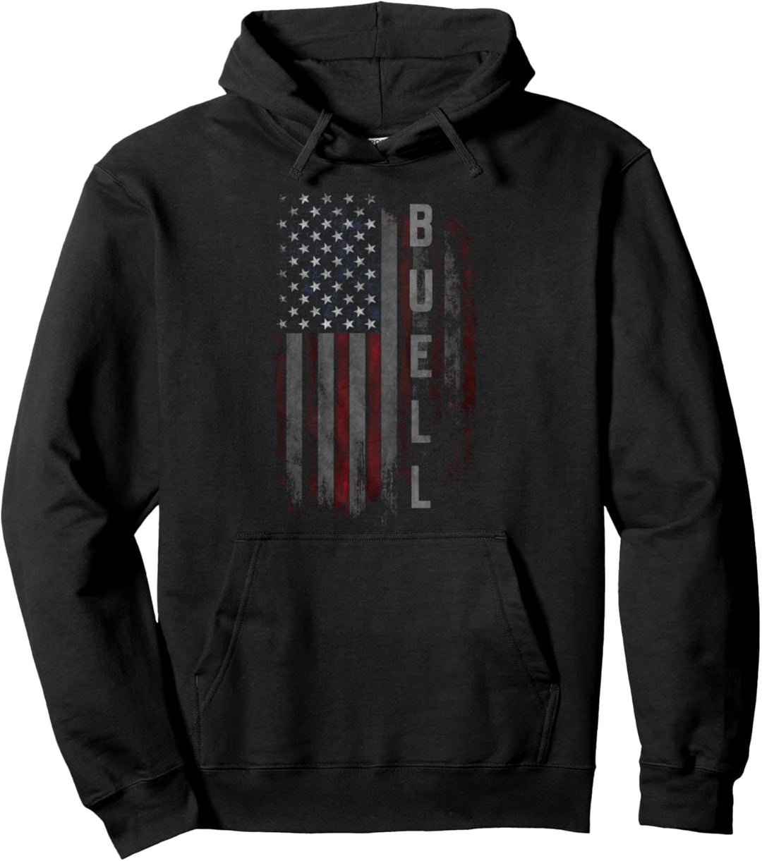 Buell Family T-Shirt mit amerikanischer Flagge, Geschenk für Herren Pullover Hoodie