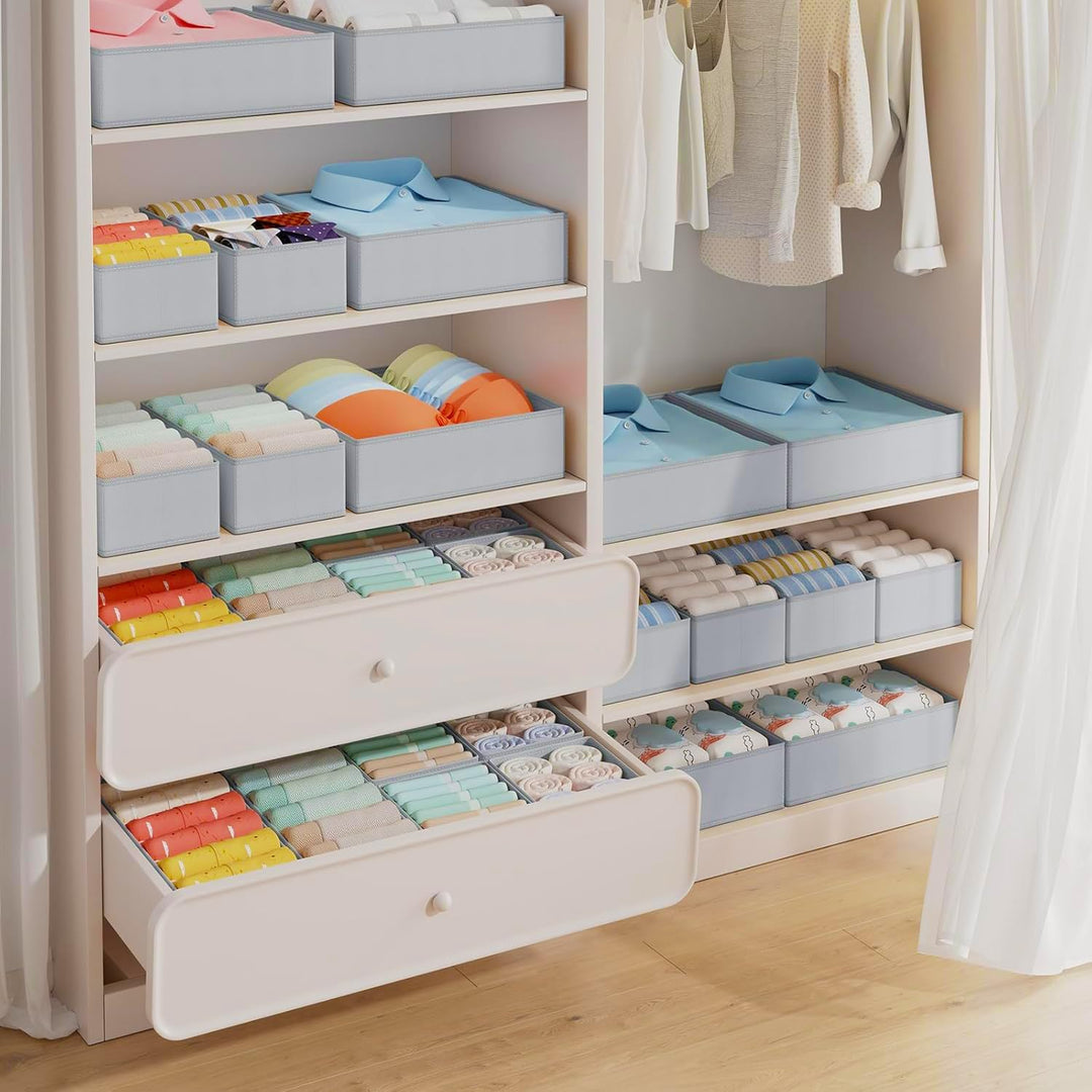 Kleiderschrank Schubladen Organizer - 15er Set Unterwäsche Organizer Aufbewahrung Hemnes Kommode, St