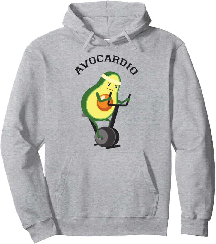 Avocardio Avocado Cardio Cross Trainer Gym Workout Pullover Hoodie