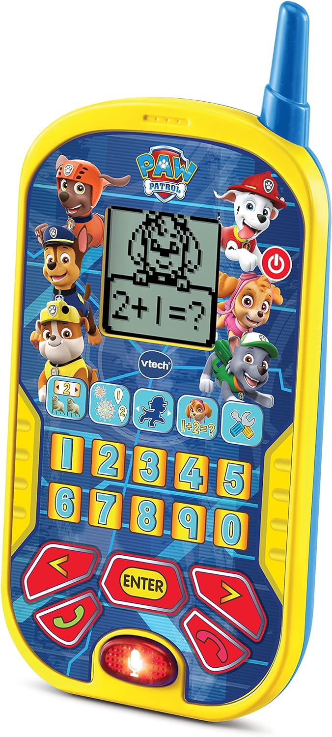 Vtech 80-529522 Patrulla Canina Paw Patrol Lern-Telefon, interaktives Smartphone für Kinder + 3 Jahr