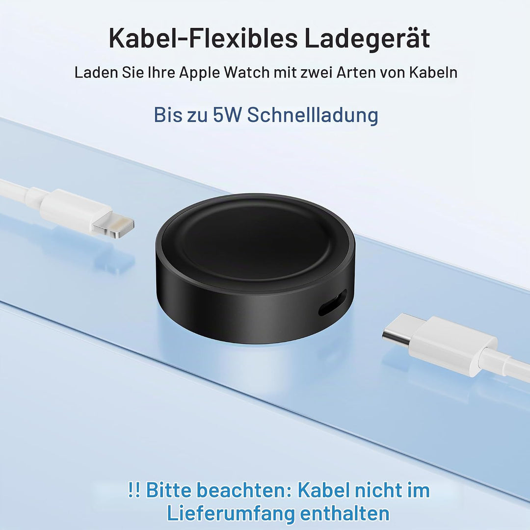 Elebase für Apple Watch Ultra 3 Ladegerät,Magnetisches Ladeadapter,Tragbarer Drahtloser iWatch Ladeg