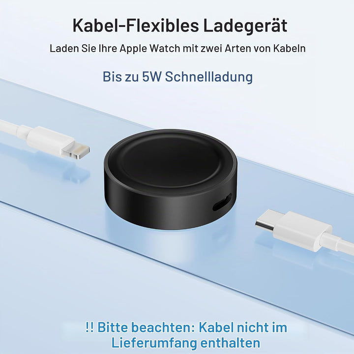 Elebase für Apple Watch Ultra 3 Ladegerät,Magnetisches Ladeadapter,Tragbarer Drahtloser iWatch Ladeg