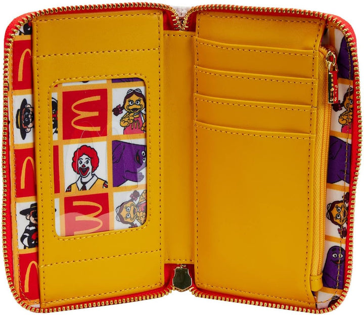 Loungefly Mcdonalds Purse Ronald And Friends Nue offiziell Rot Zip Around One Size