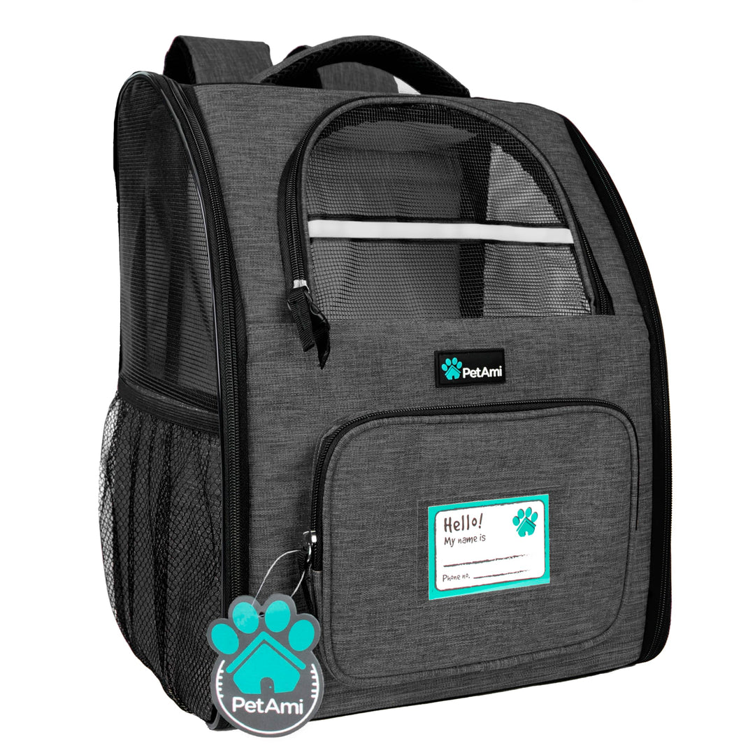 PetAmi Hunderucksack für kleine grosse Katze, Haustier, Welpen, belüfteter Haustier-Wanderrucksack,