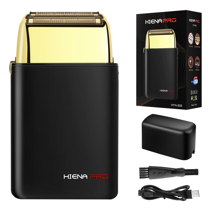 HIENA PRO folienrasierer herren,rasierer elektrisch Zero Gap skin Kabelloser,wiederaufladbarer Reise
