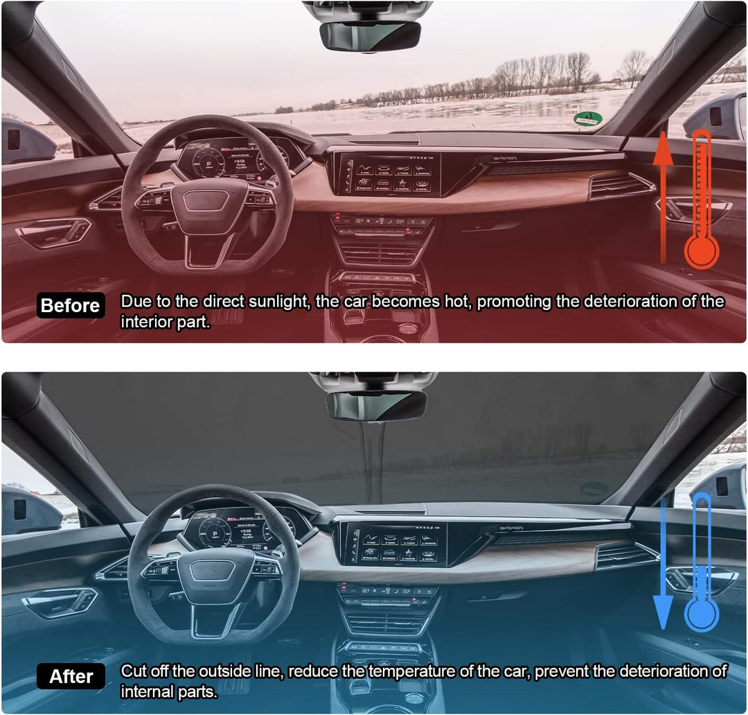 BIXUAN Sonnenschutz kompatibel mit Audi e-tron 2019 2020 2021 2022 2023 Windschutzscheibe für das Au