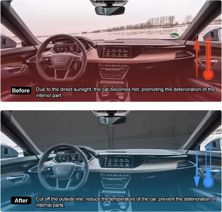 BIXUAN Sonnenschutz kompatibel mit Audi e-tron 2019 2020 2021 2022 2023 Windschutzscheibe für das Au