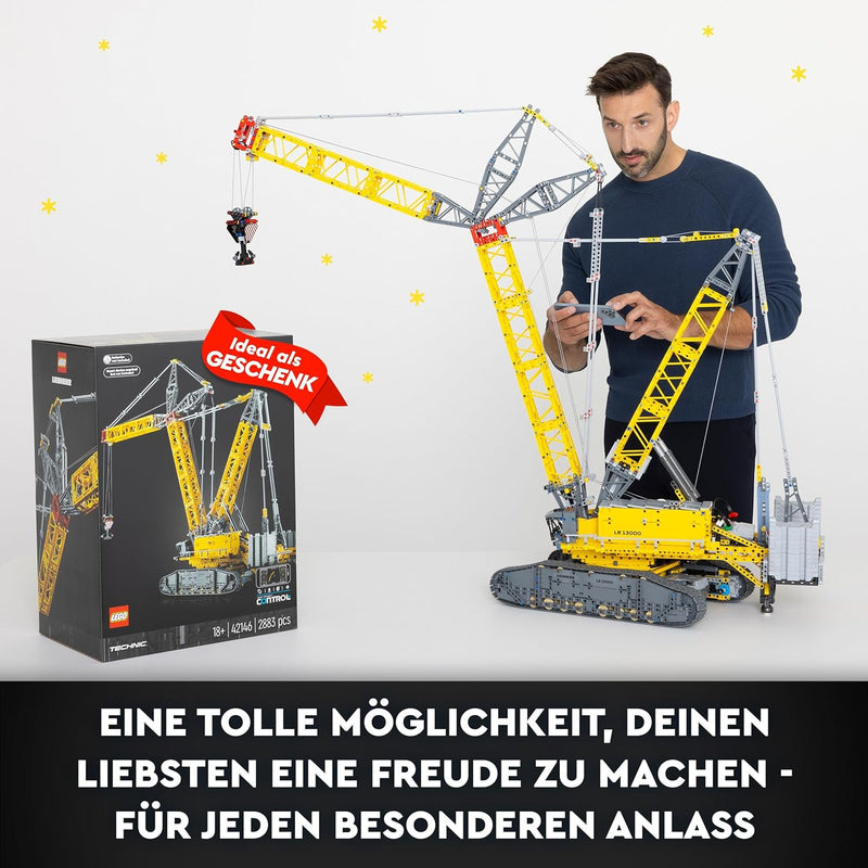 LEGO Technic Liebherr LR 13000 Raupenkran Set, Baue das ultimative ferngesteuerte Baufahrzeug-Modell