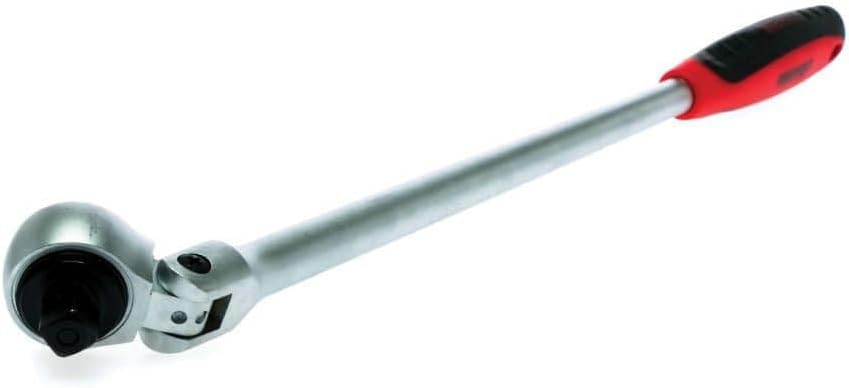 Teng Tools 1/2-Zoll-Antrieb, 45 Zähne, 15,7 Zoll/400 mm langer Arm, flexibler Kopf, Ratsche – 1200 F