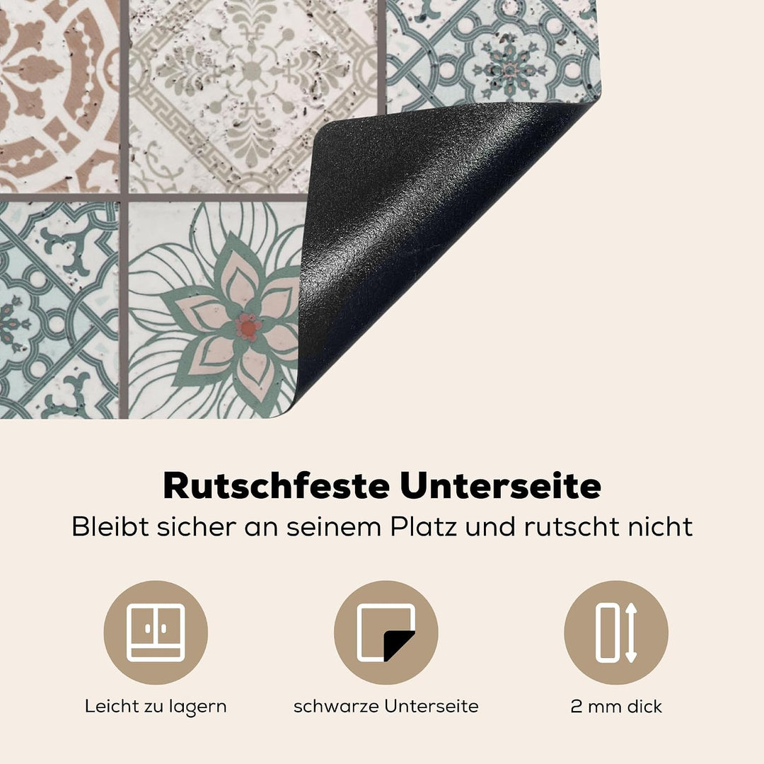 KitchenYeah© Herdabdeckplatte Einteilig Ceranfeld Abdeckplatte für | 65x52 cm - Induktionsschutz Cer