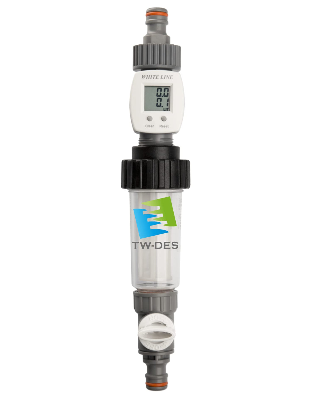 TW-DES Original Befüllfilter COMFORT mit Wasseruhr für Wohnmobil Caravan Wohnwagen Boot