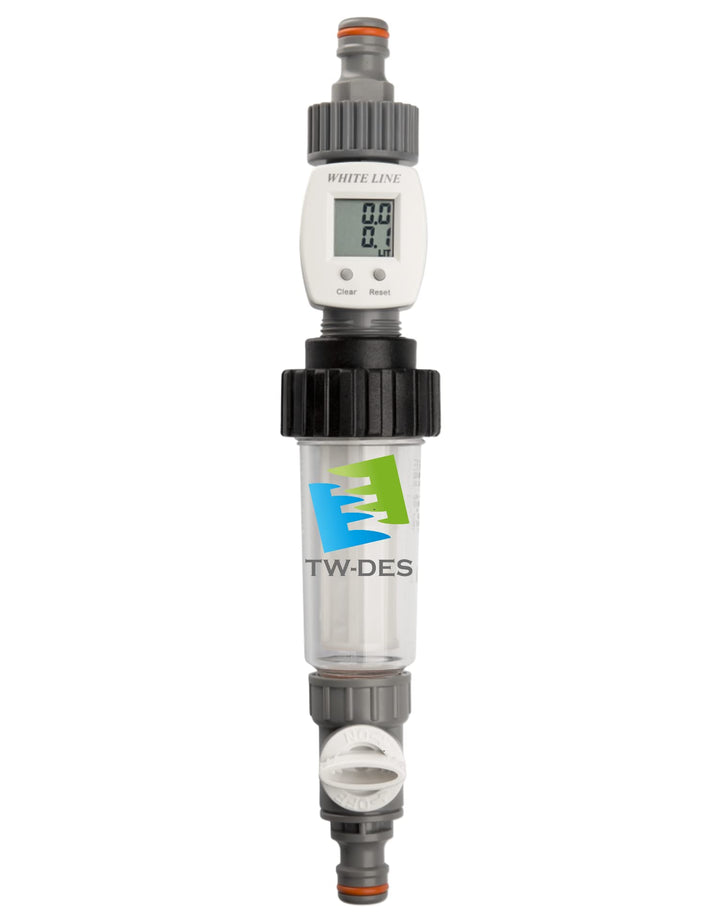 TW-DES Original Befüllfilter COMFORT mit Wasseruhr für Wohnmobil Caravan Wohnwagen Boot