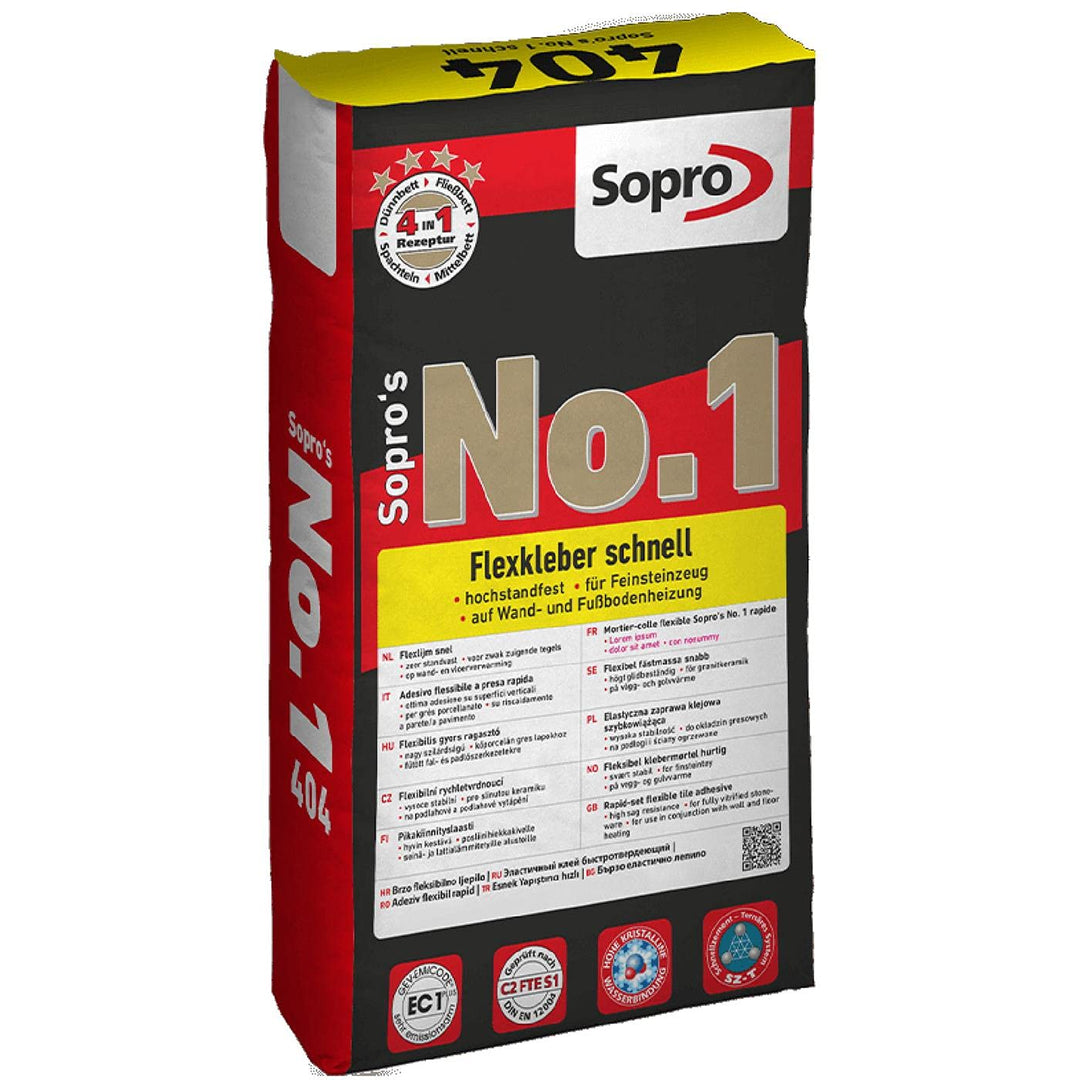 Sopro No. 1 Flexkleber schnell 404 Fliesenkleber 25 kg Nr. 1, 1