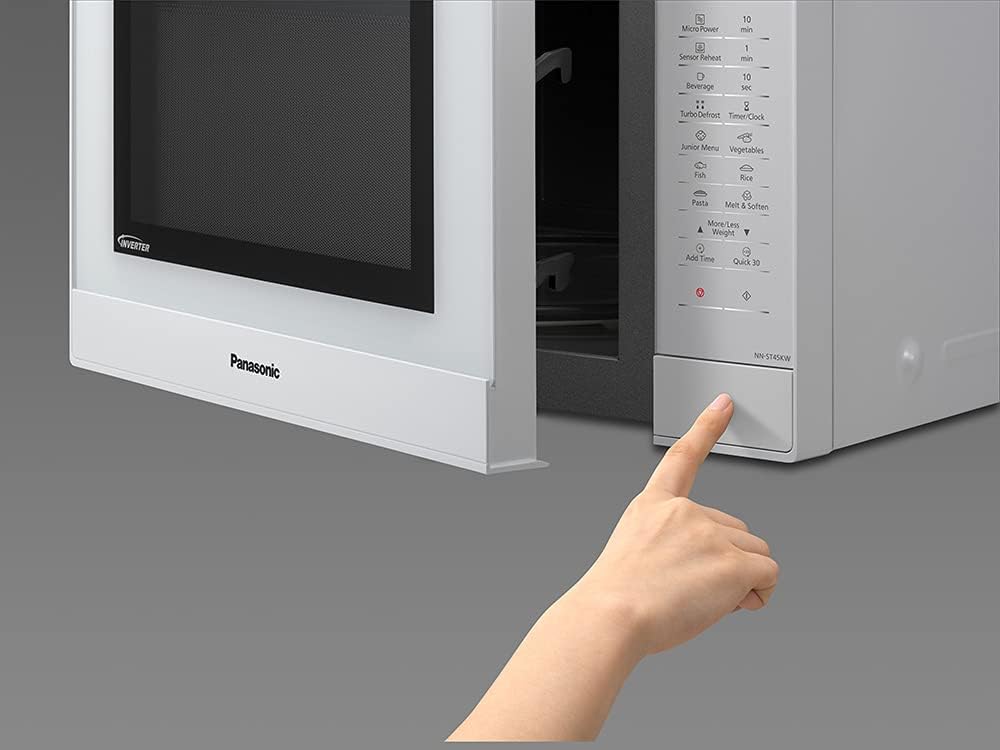 Panasonic NN-ST45KWEPG Inverter Mikrowelle (1000 Watt, Solo Mikrowelle, 32 Liter, rostfreier Stahl)
