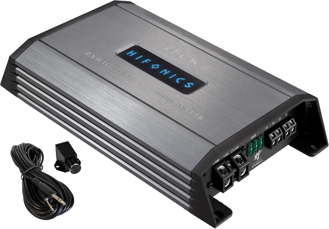 HiFonics ZXR1000/1E - 1-Kanal Class D Premium Digital Compact Verstärker mit 1000 Watt RMS | aus der