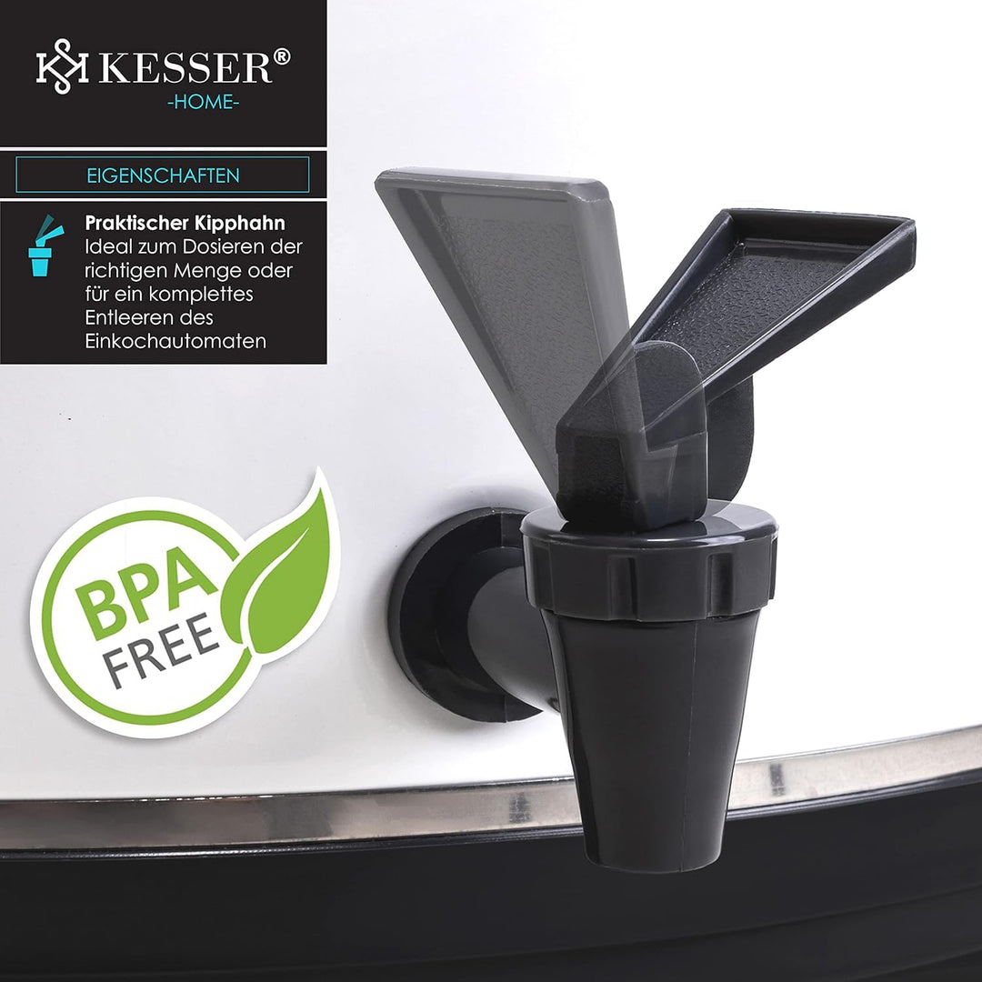 KESSER Einkochautomat 27 Liter Glühweinkocher Glühweinkessel mit Timer 2000 Watt Temperatur von 30-1