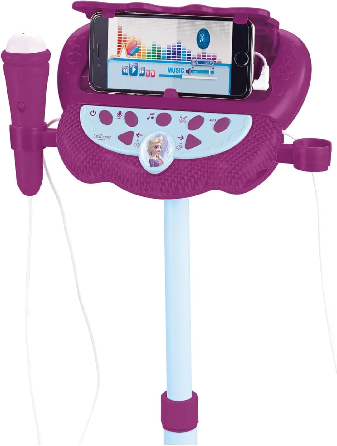 Lexibook Frozen Die Eiskönigin Standlichtlautsprecher für Kinder, musikalisches Spiel, verstellbare