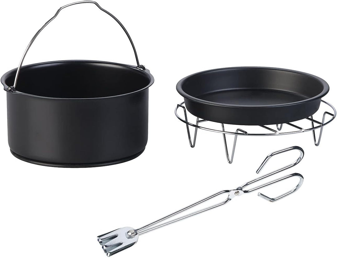 Rosenstein & Söhne Grillmatte: 5-tlg. Back- und Grill-Zubehör-Set für Ofen, Heissluft-Fritteuse, Gri