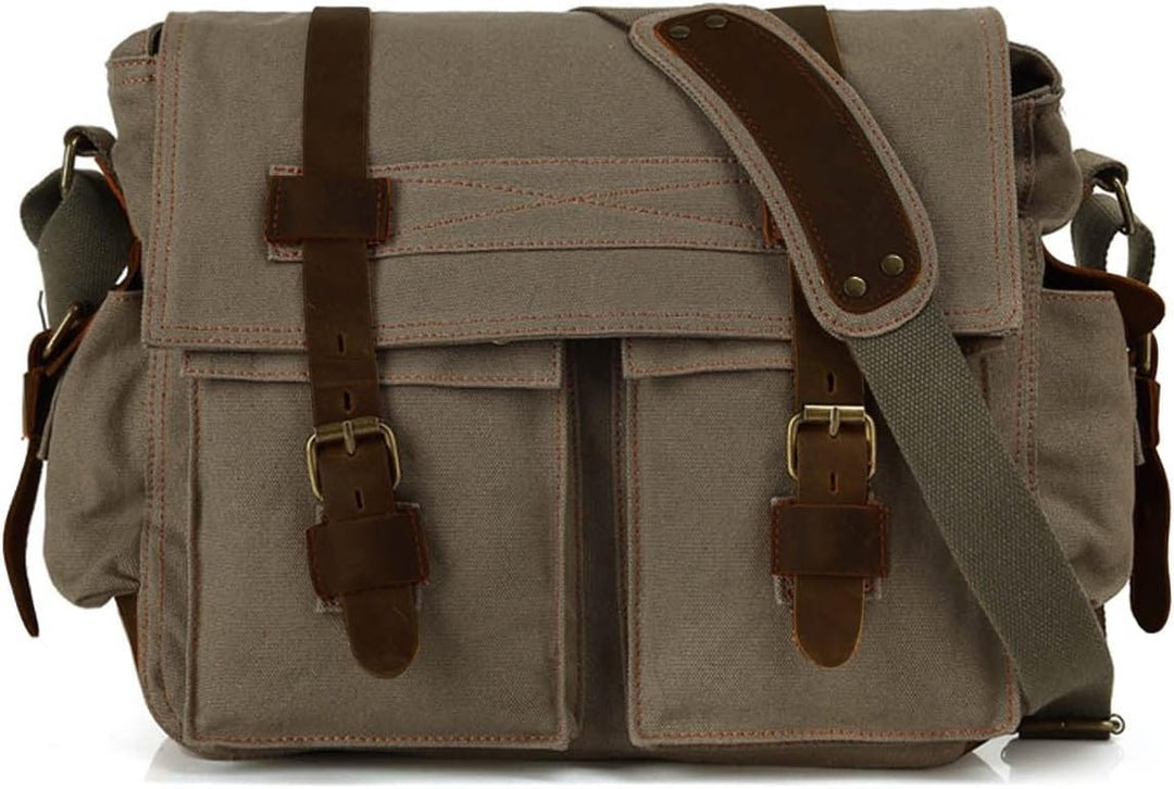 FANDARE Neu Retro Messenger Bag Umhängetasche Schultertasche 14 Zoll Laptoprucksäcke Herren Frauen T