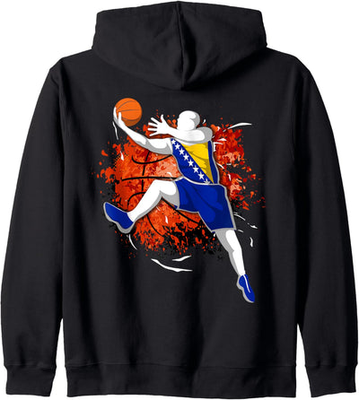 Bosnien und Herzegowina Basketball Fans Trikot Bosnien Flagge Kapuzenjacke