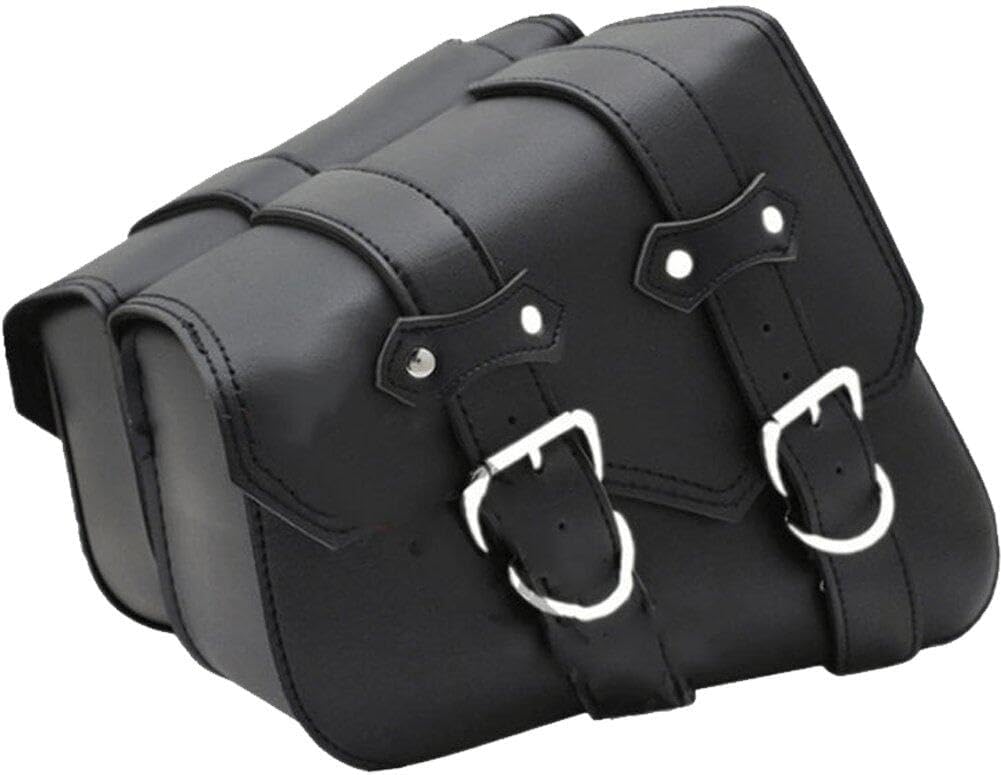 Fopytu Motorrad -satteltaschen Pu Leder -werkzeugtasche Schwingungstasche Seitenbeutel Für Motorrad