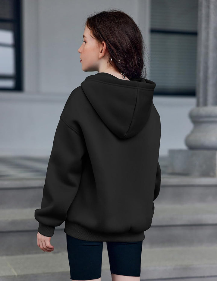 Arshiner Mädchen Kapuzenpullover Warm Fleece Kinder Hoodie Winter Pullover mit Tasche Sweatshirt für
